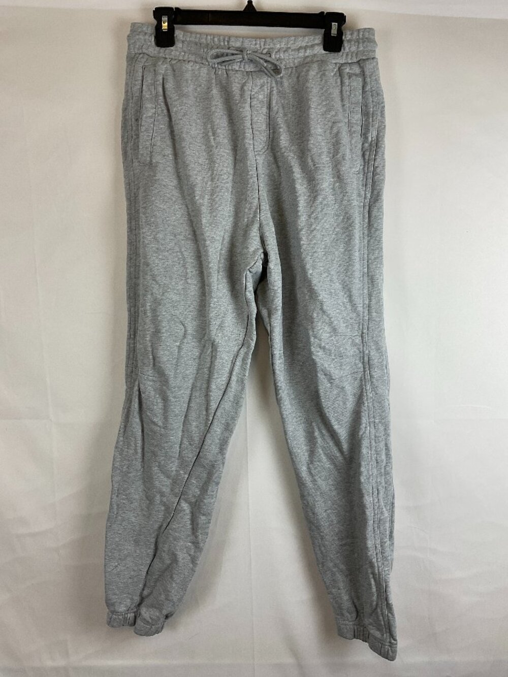 Gymshark Men's Sweatpants M Heather Gray Elastic Tie Waist Pockets